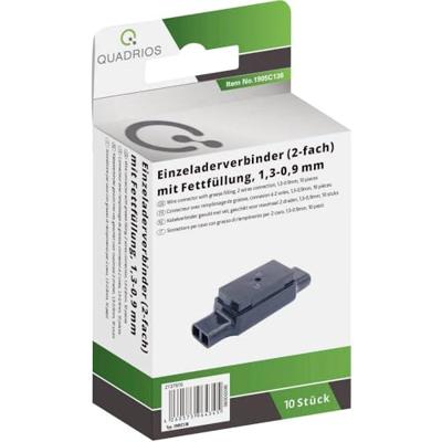 Quadrios 1905C136 Draadconnector Flexibel: 0.90-1.30 mm² Massief: 0.90-1.30 mm² Aantal polen: 4 10 stuk(s) Zwart Quadrios 1905C136 Draadconnector Flexibel: 0.90-1.30 mm² Massief: 0.90-1.30 mm² Aantal polen: 4 10 stuk(s) Zwart