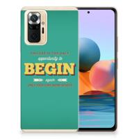 Xiaomi Redmi Note 10 Pro | Siliconen hoesje | met naam Quote Begin - thumbnail