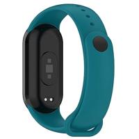 Siliconen bandje - Groenblauw - Xiaomi Smart Band 8 & 9 - thumbnail