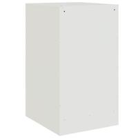 Nachtkastjes 2 st 34,5x39x62 cm staal wit - thumbnail