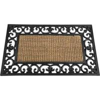Siena Garden 3751441100 Gummimatte Gazelle Voetenmat (l x b) 75 cm x 45 cm Zwart, Beige - thumbnail