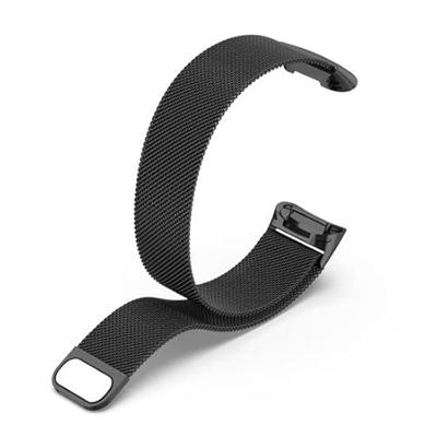 Milanese bandje - Zwart - Geschikt voor Fitbit Charge 5 Milanese bandje - Zwart - Geschikt voor Fitbit Charge 5