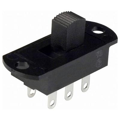 C & K Switches S202091SS03Q Slide Switch S Series Schuifschakelaar 125 V/AC, 125 V/DC 6 A 2x aan/aan 1 stuk(s) Bulk