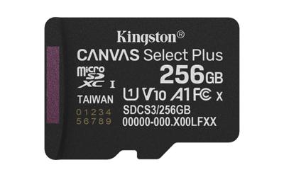Micro SD kaart met adapter Kingston SDCS3/256GB - thumbnail