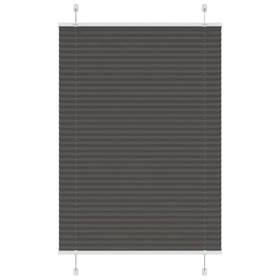 VidaXL Plissé rolgordijn 90x150 cm stofbreedte 89,4 cm polyester zwart VidaXL Plissé rolgordijn 90x150 cm stofbreedte 89,4 cm polyester zwart