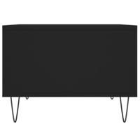 Salontafel 60x50x36,5 cm bewerkt hout zwart - thumbnail