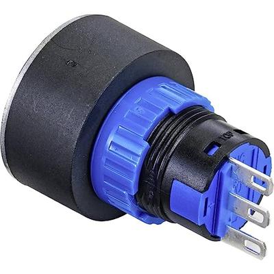 TRU COMPONENTS Druktoets 250 V/AC 3 A 1x uit/(aan) Moment (Ø) 25 mm IP65 1 stuk(s)