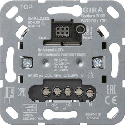 Gira Systeem 3000 serie led tastdimmer 540200
