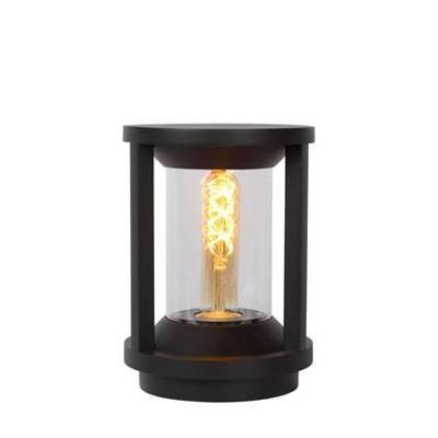 Lucide CADIX - Sokkellamp - Ø 16 cm - 1xE27 - IP65 - Zwart