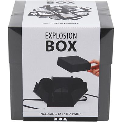 Creativ Company Explosion box geschenkdoos zwart set