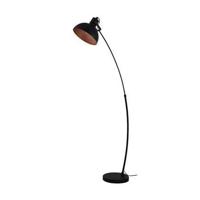 EGLO Jaafra Vloerlamp - E27 - 158 cm - Zwart|Koper - thumbnail