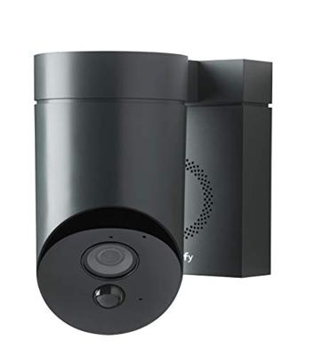 Somfy 2401563 - bewakingscamera voor buiten incl. 110 dB sirene en nachtzichtfunctie, grijs | Full HD-camera | WiFi-verbinding [energieklasse A]