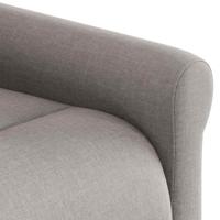 Fauteuil verstelbaar stof taupe - thumbnail