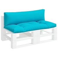 Palletkussens 2 st oxford stof turquoise - thumbnail