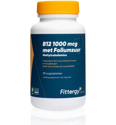Fittergy B12 1000mcg Met Foliumzuur Tabletten Fittergy B12 1000mcg Met Foliumzuur Tabletten