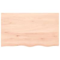 VidaXL Wastafelblad 100x60x(2-4) cm onbehandeld massief hout - thumbnail