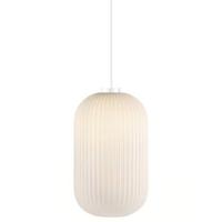 Hanglamp opaalglas 'Milford 20' Nordlux wit E27 fitting 20 cm - thumbnail