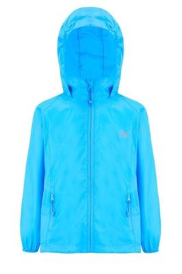 Mac in a sac Jack Mac Kids Regenjas Kinderen Neon Blue 8/10 yrs - thumbnail