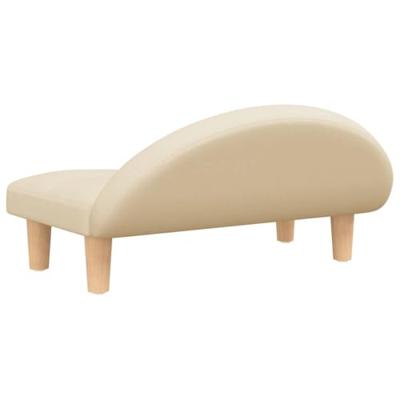 VidaXL Hondenmand 70x52x30 cm stof crèmekleurig VidaXL Hondenmand 70x52x30 cm stof crèmekleurig