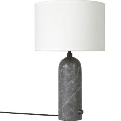 Gubi Gravity Small Tafellamp - Grijs marmer & Wit