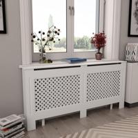 VidaXL Radiatorombouw 172x19x81,5 cm mdf wit - thumbnail