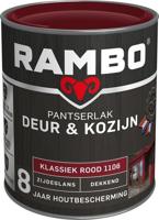 Rambo Pantserlak Deur & Kozijn Zijdeglans Dekkend - 750 ml Klassiek rood - thumbnail