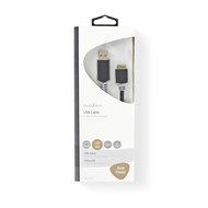 Kabel USB 3.0 | A male - Micro-B male | 2,0 m | Antraciet