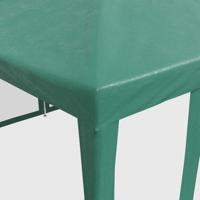 Partytent met 10 mesh zijwanden 6x4 m HDPE groen - thumbnail