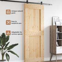 VidaXL Deur narvik 85x210 cm massief grenenhout - thumbnail