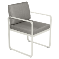 Fermob Bellevie dining armchair tuinstoel Clay grey - Grey taupe - thumbnail