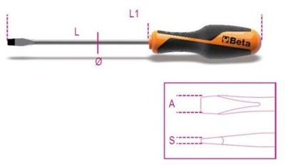 Beta Schroevendraaiers voor sleufschroeven 1260 4X125 - 012600033