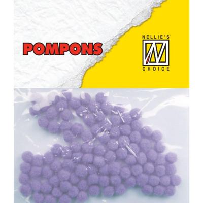 Nellie's Choice • pompoms mini 3mm 100stuks/pkg col. md-1914 light purple