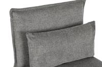 Leunstoel DKD Home Decor 66 x 78 x 75 cm Zwart Grijs Metaal - thumbnail