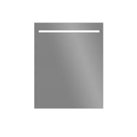 LED Spiegel Sanilux Aluminium met Onderverlichting 58x70 cm Inclusief Spiegelverwarming - thumbnail