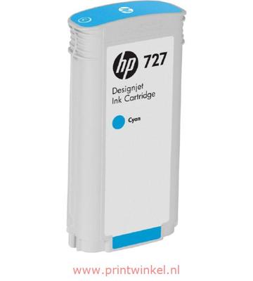 Inktcartridge hp f9j76a 727 blauw