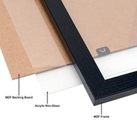 Hampton fotokader Oxford, in 2 cm MDF, zwart, A3 - thumbnail