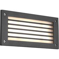 LED Tuinwandlamp Buitenverlichting - 9W Rechthoek. Warm Wit 3000K. Mat Antraciet - thumbnail