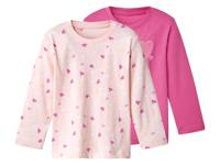 lupilu Set van 2 kinder longsleeves (Lichtroze, 110/116) - thumbnail