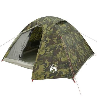 VidaXL Koepeltent 4-persoons waterdicht camouflage VidaXL Koepeltent 4-persoons waterdicht camouflage