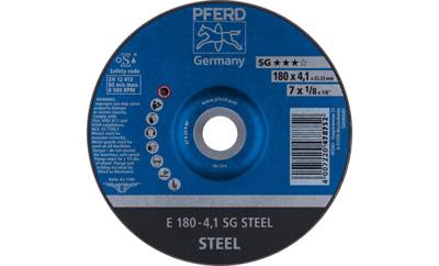 PFERD TOOLS 62217426 E 180-4,1 SG STEEL Afbraamschijf gebogen Diameter 180 mm Boordiameter 22.23 mm Staal 10 stuk(s) PFERD TOOLS 62217426 E 180-4,1 SG STEEL Afbraamschijf gebogen Diameter 180 mm Boordiameter 22.23 mm Staal 10 stuk(s)