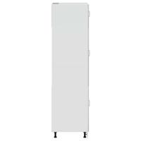 Keukenkast Lucca bewerkt hout betongrijs - thumbnail