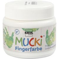 Creativ Company Mucki vingerverf, wit, 150 ml/ 1 doosje - thumbnail