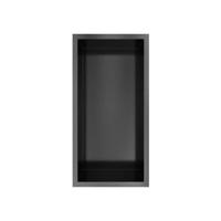 Hotbath &MORE Inbouwnis 30x15x10cm Geborsteld Zwart PVD - thumbnail