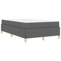 Boxspring bed met matras Donkergrijs 120 x 190 cm Stof - thumbnail