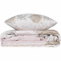 Beddengoedset - 1 dekbedovertrek 220 x 240 cm + 2 kussenslopen 60 x 60 cm - 100% versterkt katoen - Bruin - thumbnail