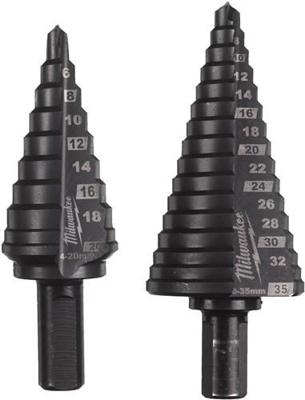 Milwaukee Accessoires Milwaukee cobalt step drill set (2pc) stappenboren set cobalt (2 stuks) - 48899398
