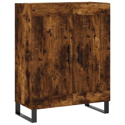 Dressoir 69,5x34x90 cm bewerkt hout gerookt eikenkleurig