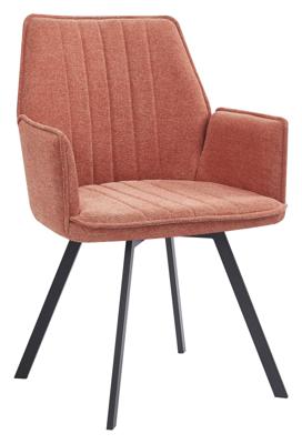 LivingFurn Eetkamerstoel 'Louise', Draaibaar kleur Blush