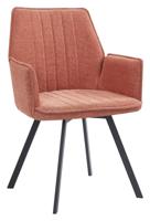 LivingFurn Eetkamerstoel 'Louise', Draaibaar kleur Blush - thumbnail