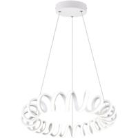 LED Hanglamp 33W - Dimbaar - Natuurlijk Wit 4000K - Rond Mat Wit - thumbnail